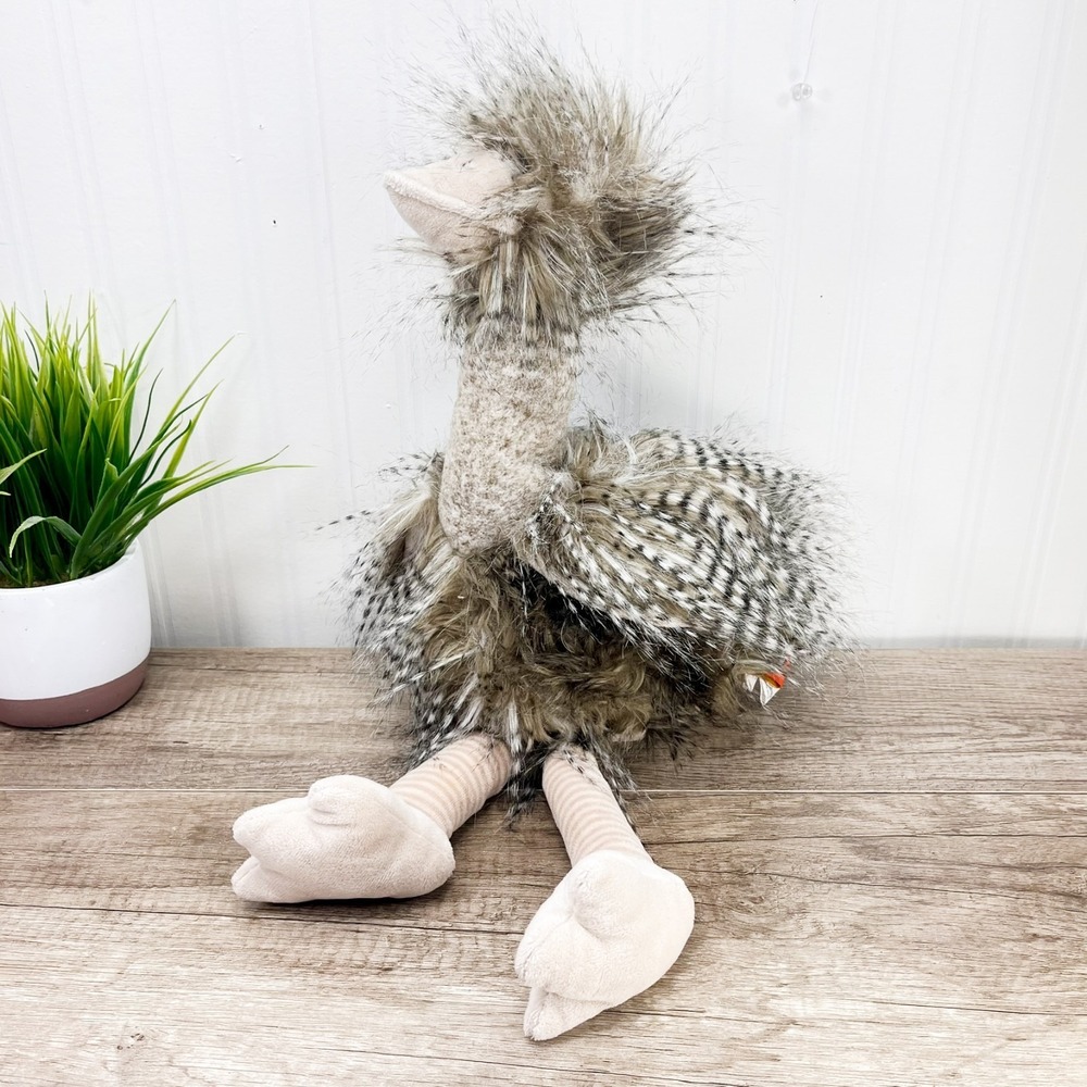 Adventure Planet 18"‎ Long Hair Ostrich Emu Plush Stuffed Animal
